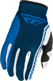 Lite Gloves Blue/White Lg - FLY RACING