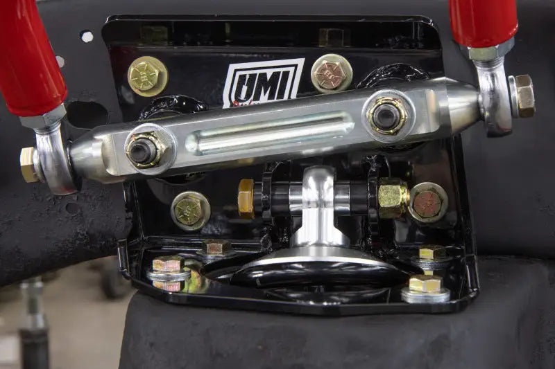 Silver UMI Performance C10 CornerMax A-Arm Kit with red-handled control arm
