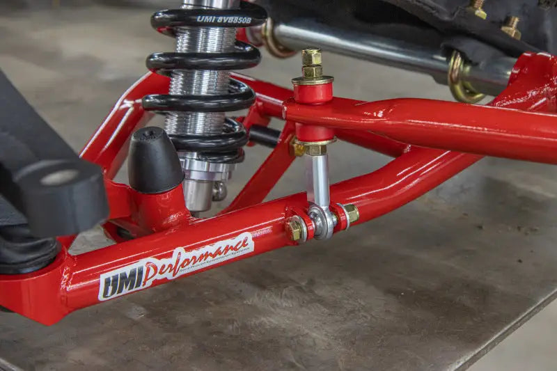 Red UMI Performance C10 CornerMax A-Arm kit with black coil springs