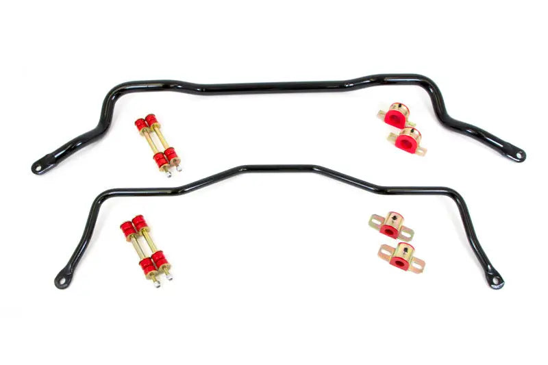 Black sway bar kit for UMI Performance 93-02 GM F-Body front and rear suspension