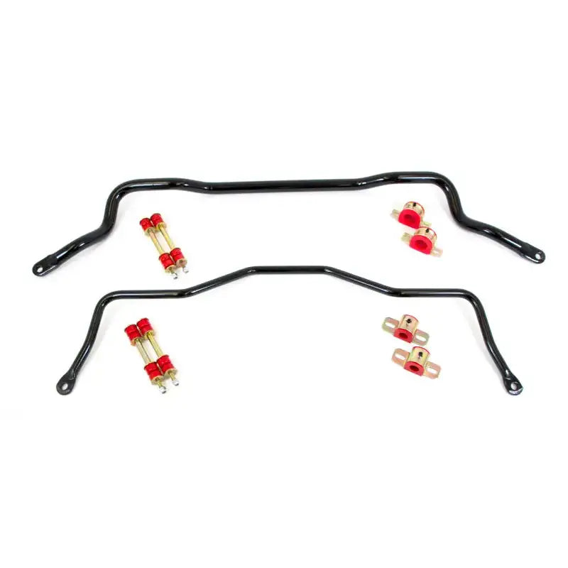 Black sway bar kit for UMI Performance 93-02 GM F-Body front and rear suspension