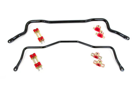 Black sway bar kit for UMI Performance 93-02 GM F-Body front and rear suspension