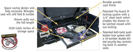Tuffy Long Drawer Black - Tuffy Products