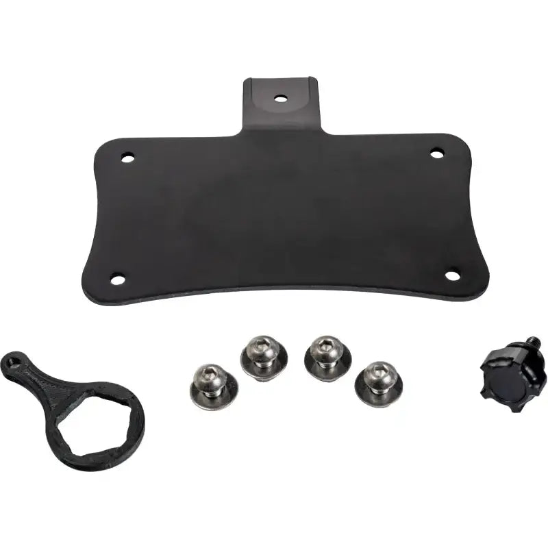 Laydown License Plate Mount Black