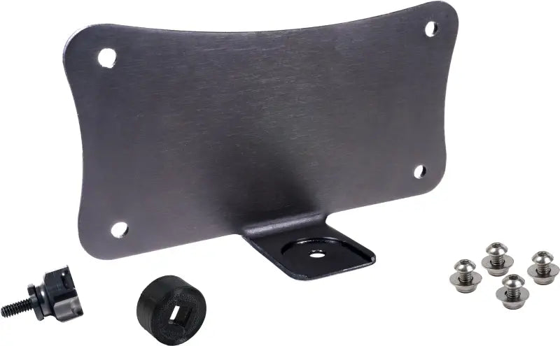 Upright License Plate Mount Black - HOFMANN DESIGNS