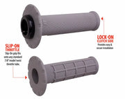 Universal Lock On Grips Half Waffle Grey/Black (Soft) - ODI