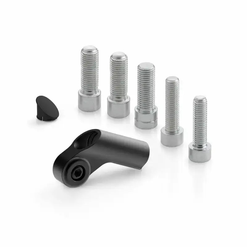 Universal Mirror Adapter Side Mount Black Ea - Powersports