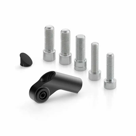 Universal Mirror Adapter Side Mount Black Ea - Powersports