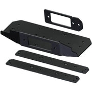 Black metal upper winch mount with winch mount cam and accessories for easy setup