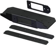 Black metal upper winch mount with winch mount cam and accessories for easy setup