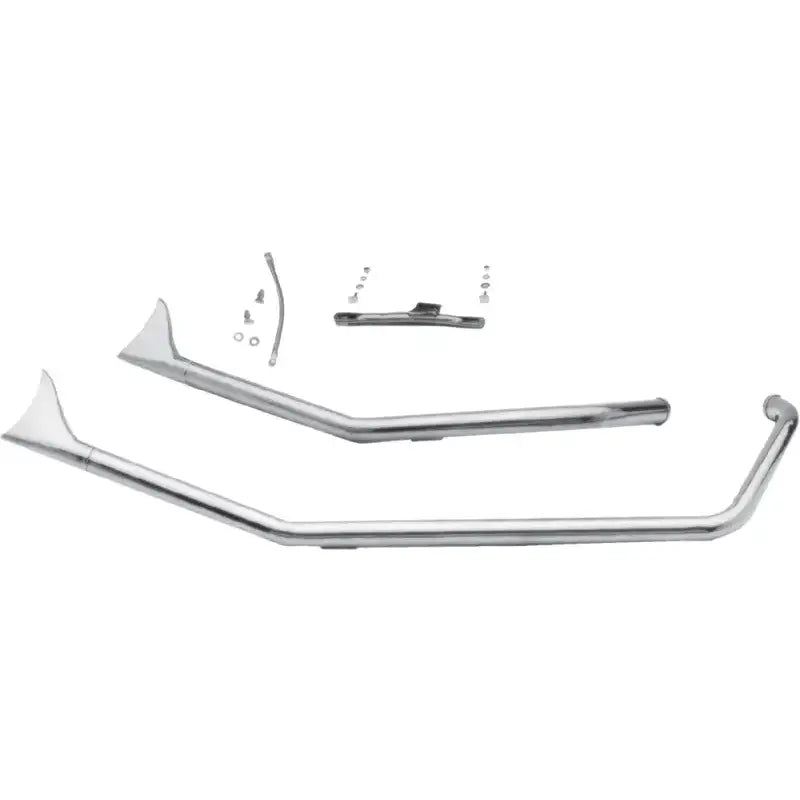 PAUGHCO Upsweep Fishtail Pipe Set `86 99 Evo for Powersports