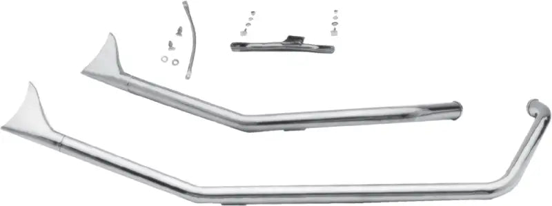 PAUGHCO Upsweep Fishtail Pipe Set `86 99 Evo for Powersports