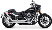FREEDOM Upsweep W/Fishtails Chrome M8 Softail for Powersports