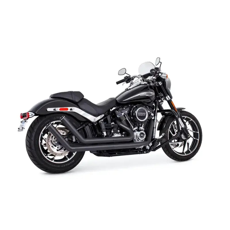 FREEDOM Upsweep W/Star End Cap Black M8 Softail for Powersports