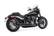 FREEDOM Upsweep W/Star End Cap Black M8 Softail for Powersports