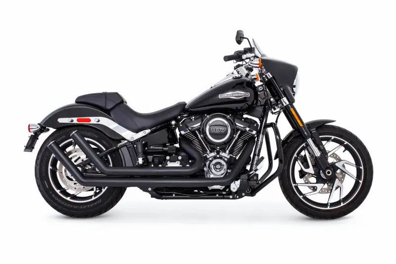 Upsweep W/Star End Cap Black M8 Softail 