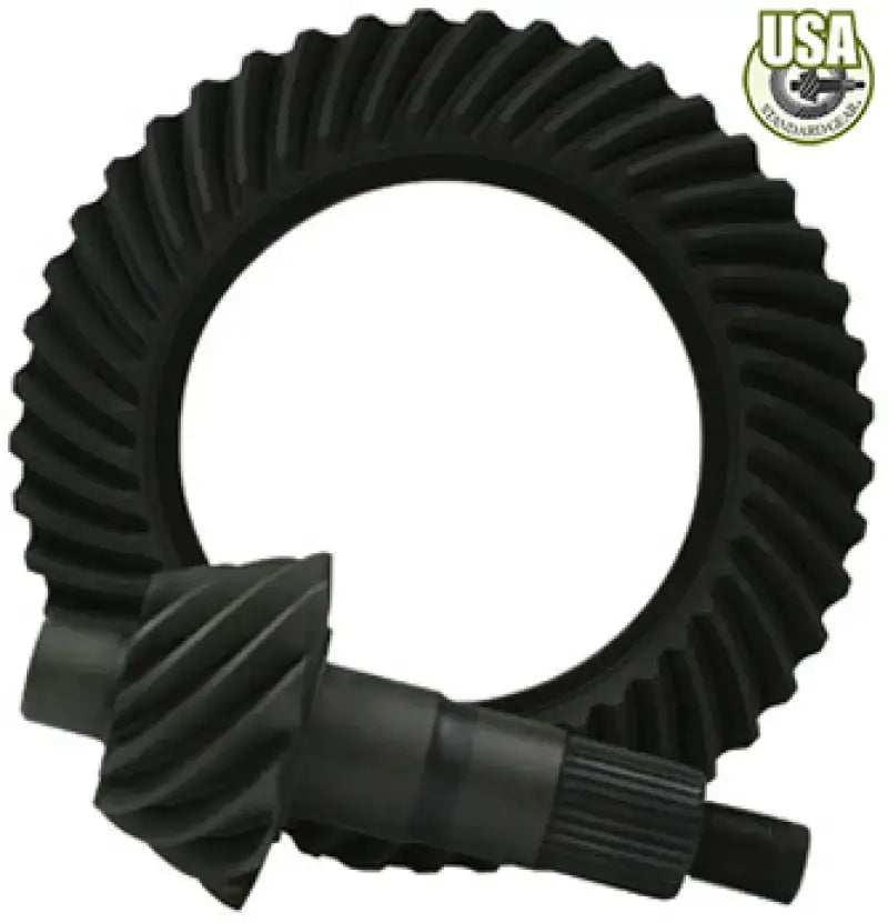 Black spiral bevel gear set from USA Standard for 10.5in GM 14 Bolt trucks
