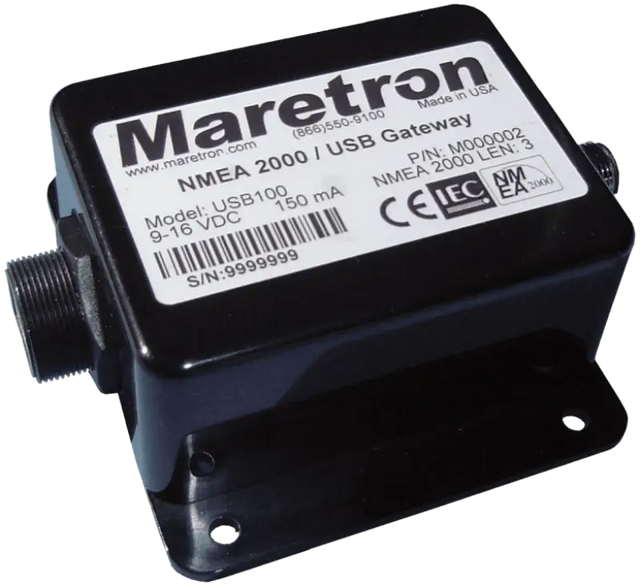 USB100-01 Maretron Gateway Nmea 2000/Usb for seamless connection of NMEA 2000 networks to computer via USB, enabling real-time monitoring and analysis, perfect for marine electronics, RV, Automotive, Powersports, off-road, marine, exterior, truck accessories, interior, truck bed, rv parts, Marine, AVADA - Best Sellers, Must Haves