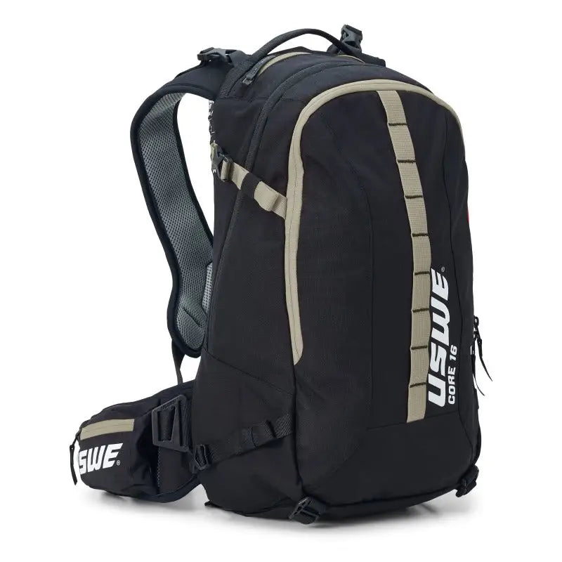 USWE Core Dirt Biking Daypack 16L - Black/Mudgreen - 2163337