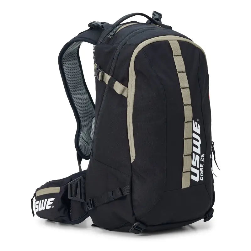 USWE Core Dirt Biking Daypack 25L - Black/Mudgreen - 2253337