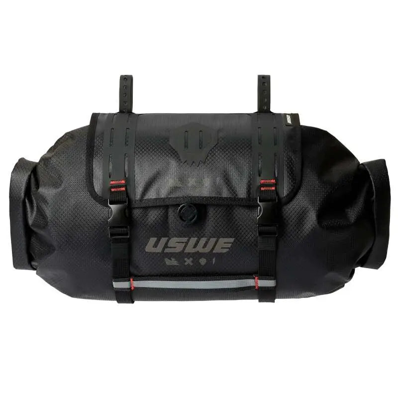 USWE Handlebar Roll-Top Bag with Holster - Black - 200067001