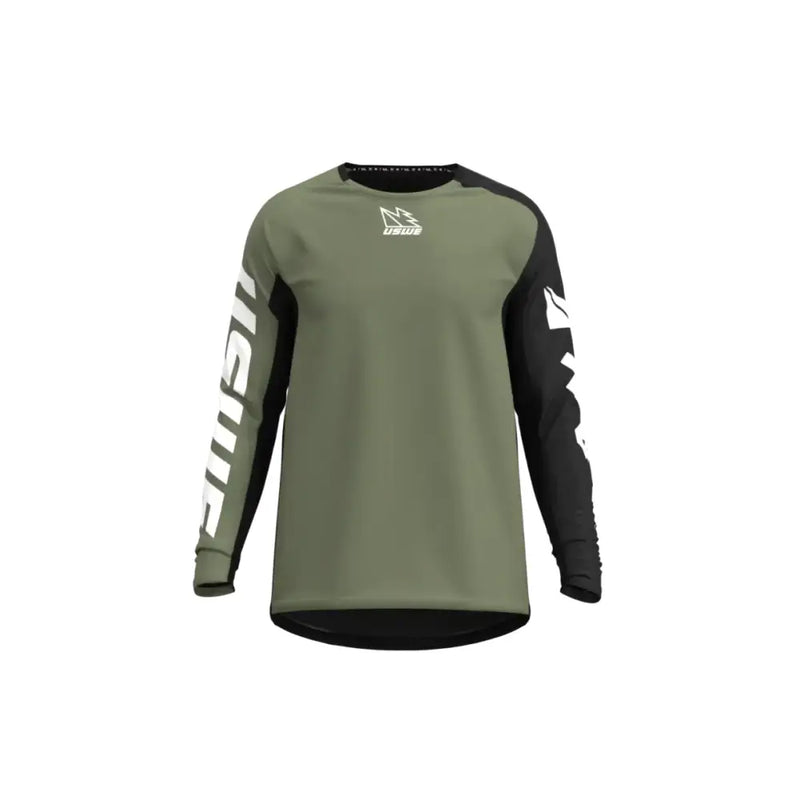 USWE Kalk Off-Road Jersey Olive Green - Medium - USWE
