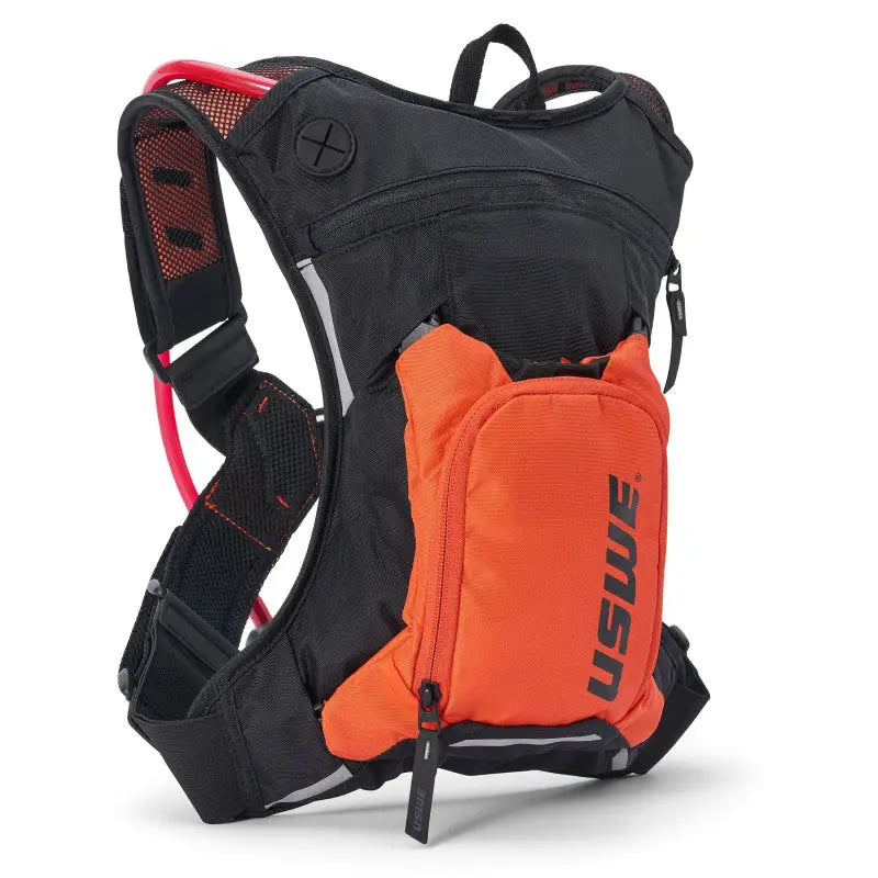 USWE Moto Hydro Hydration Pack 3L - Black/Factory Orange - 2033438