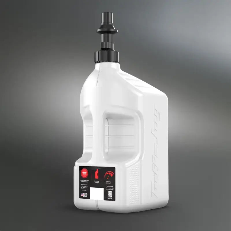 Utility Container White W/ Red Cap 2.5 Gal - TUFF JUG