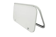 White rectangular boat porthole with curved frame for V000362916 Lippert RV parts & accessories
