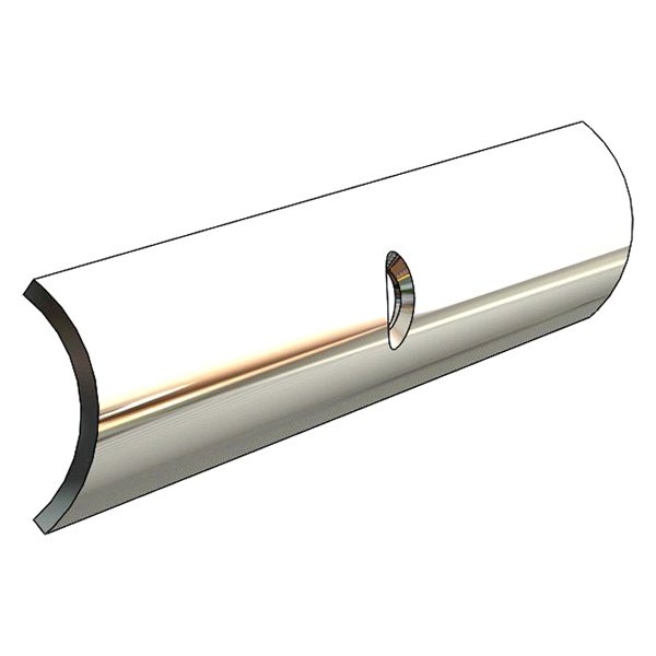 V21-1025WHC20D Taco Metals Rigid Rub Rail Frosty White 20