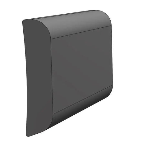 Gray rounded rectangular rub rail for Taco Metals V21-9939BKA20 rigid rub rail product