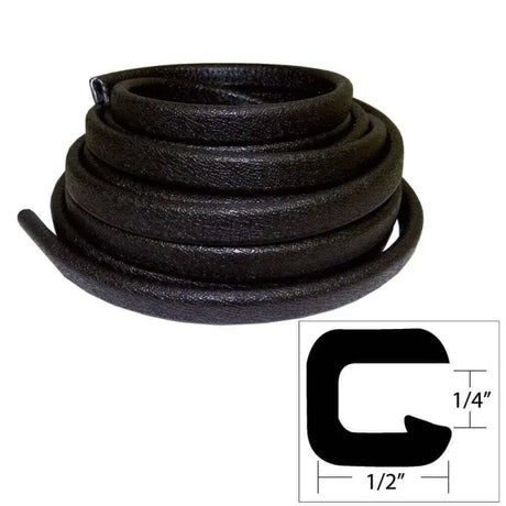 V30-1008B25-1 Taco Metals Flex-Trim Kit 1/4 Black 25 - Boat Edge Trim