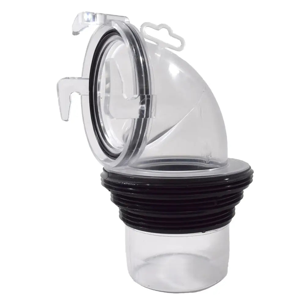 Valterra LLC No Clamps Required Sewer Hose Connector F02-3112CLBK - Ezcoupler 90 Bayonet BK