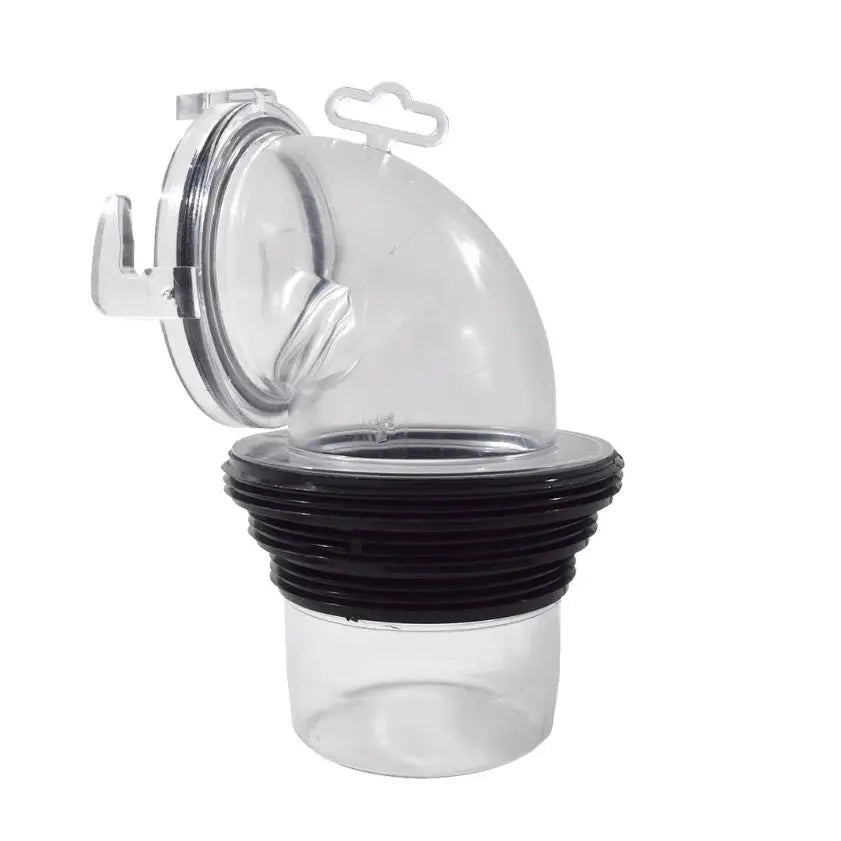Valterra LLC No Clamps Required Sewer Hose Connector F02-3112CLBK - Ezcoupler 90 Bayonet BK