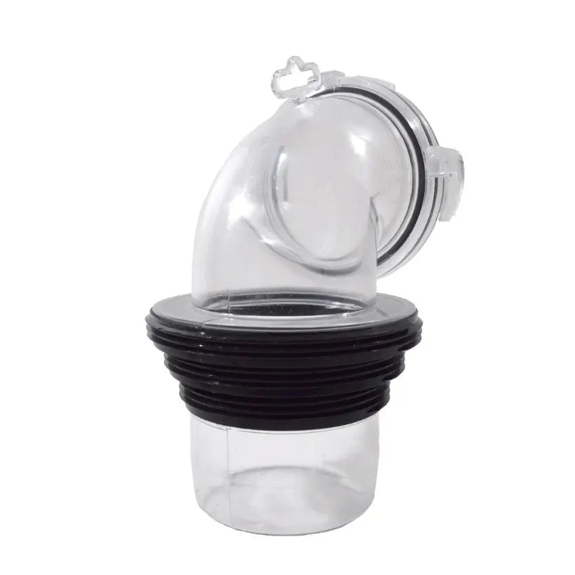 Valterra LLC No Clamps Required Sewer Hose Connector F02-3112CLBK - Ezcoupler 90 Bayonet BK