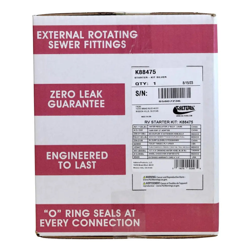 Valterra LLC Easy To Use RV Start Up Kit K88475PRI - Silver Starter Primeaux RV