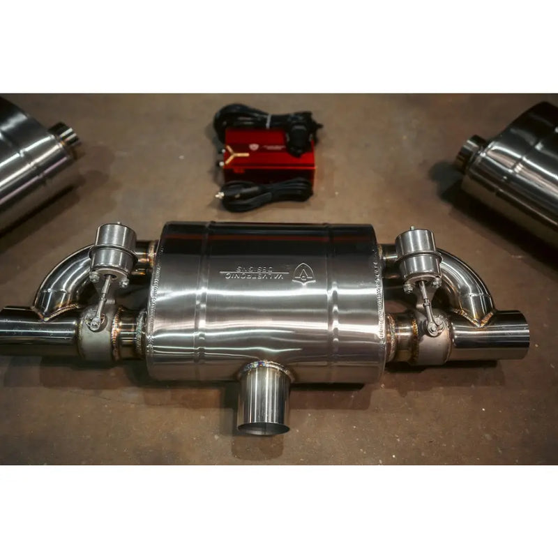 Valvetronic Universal Fit Exhaust Muffler UVM.76MM.Tstyle.X1 - Valved Kit 76MM Tstyle
