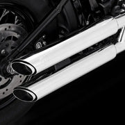 Vance and Hines 16376 Vance & Hines 18-22 Harley Davidson Softail Twin Slash S/OS PCX Slip-On Exhaust - Chrome - 16376
