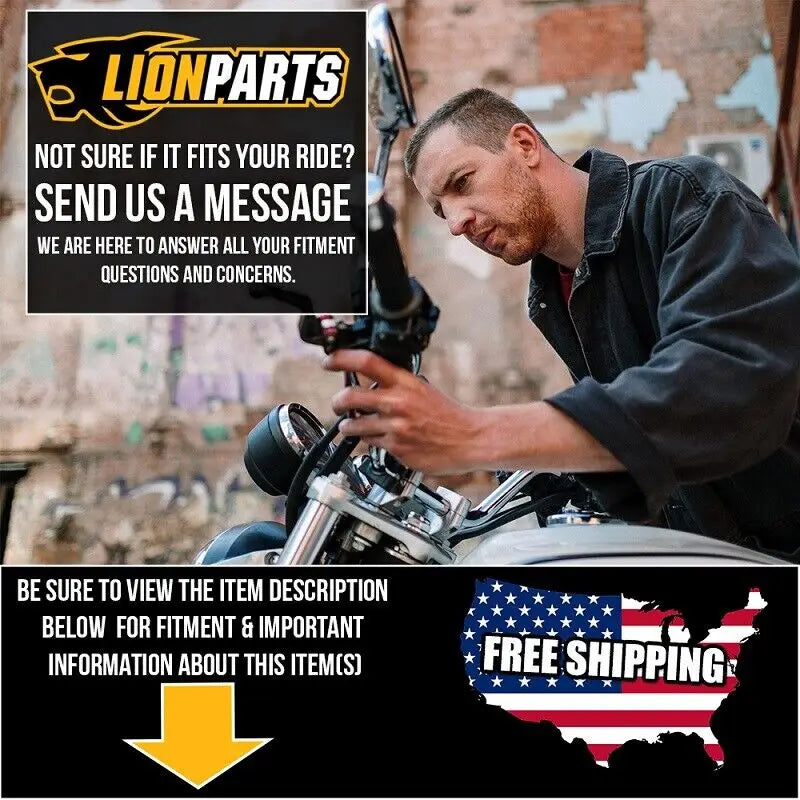 Motorcycle parts ad featuring Vance and Hines A337HW Torca Clamp for exhaust components