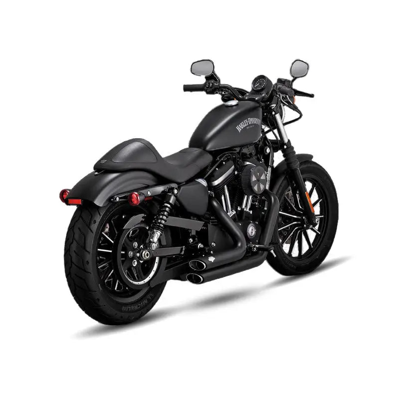 Vance and Hines 47329 Vance & Hines HD Sportster 14-22 Shortshots Staggered Black Full System Exhaust - 47329