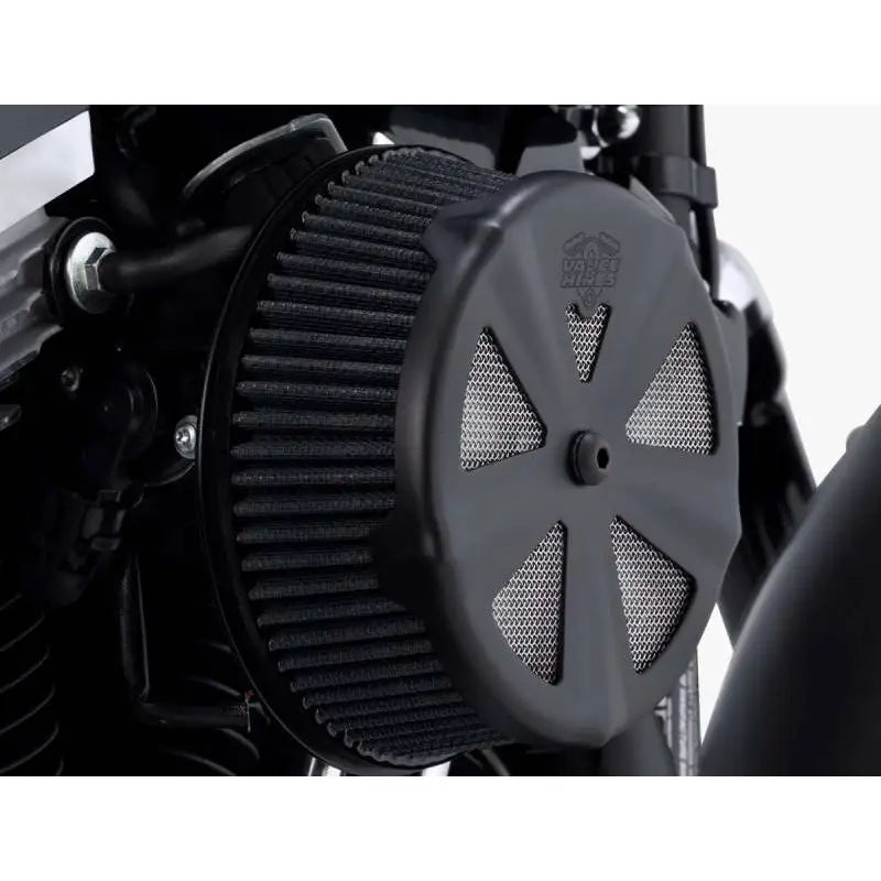 Vance & Hines Black Skullcap Crown Intake Cover - 71019
