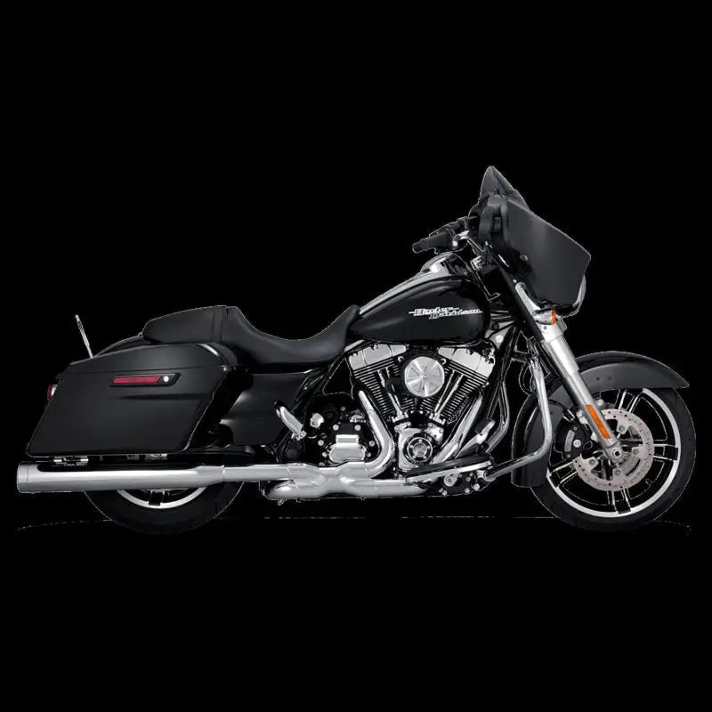 Vance & Hines HD Dresser 17-22 Monster Round Chrome Slip-On Exhaust - 16780