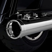 Vance & Hines HD Dresser 17-22 Monster Round Chrome Slip-On Exhaust - 16780