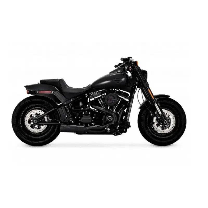 Vance & Hines HD Softail Fat Bob 18-22 HO 2-1 Black PCX Full System Exhaust - Truck Automotive