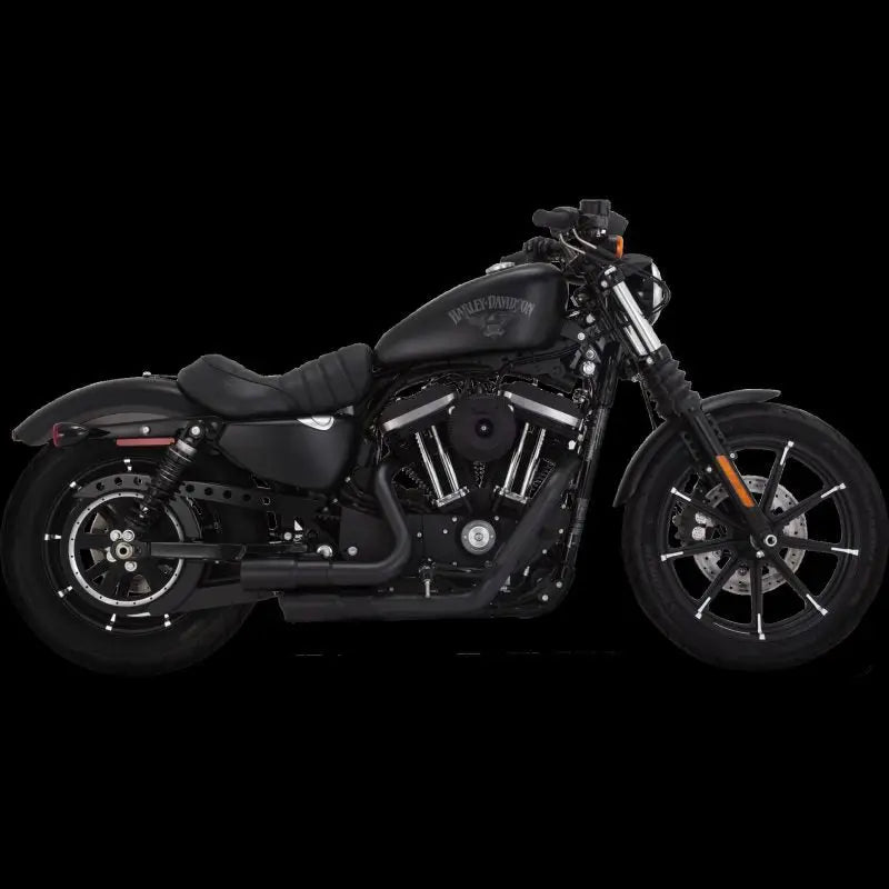 Vance & Hines HD Sportster 04-22 Mini Grenades Black PCX Full System Exhaust - 46374