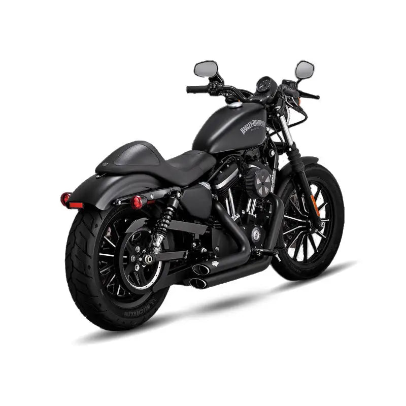 Vance and Hines Shortshot Stagrd Pcx Blk- Xl on black motorcycle; RV, automotive, powersports, off-road, marine, truck accessories.