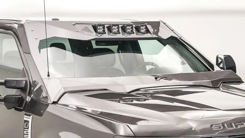 VC4102-1 Fab Fours Vicowl 4 Light Insert mounted on vehicle, showcasing lighting enhancement and rugged design.