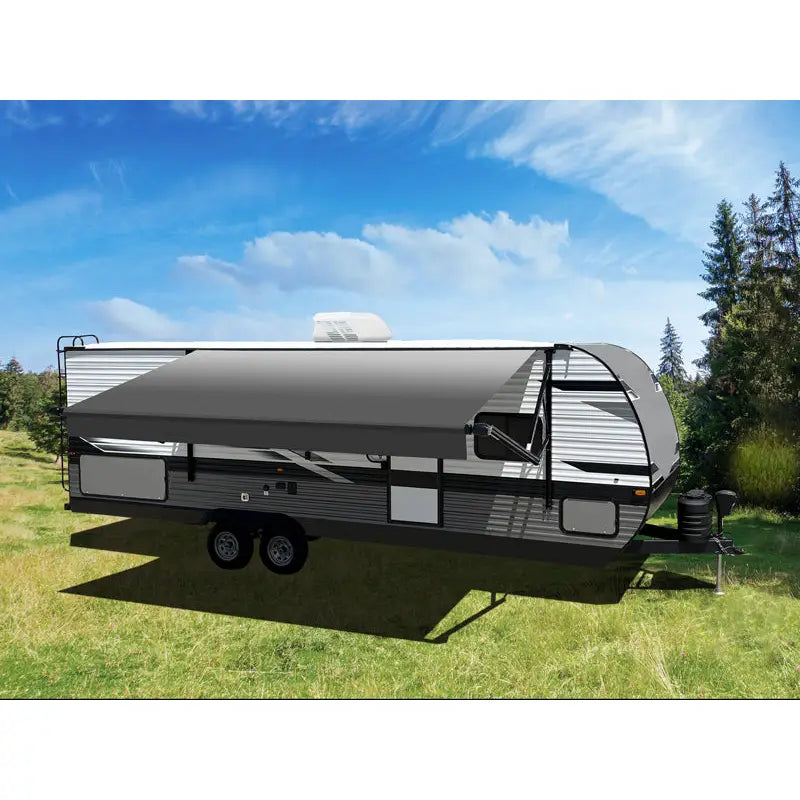 Velarium Patent-Pending Pitch Adjustment Lock Awning VR16003000A - Rev Chrcl Fade Canopy Roll Tube 16