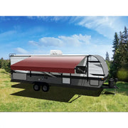 Velarium Patent-Pending Pitch Adjustment Lock Awning VR16005000A - Burgandy Fade Canopy Roll Tube 16