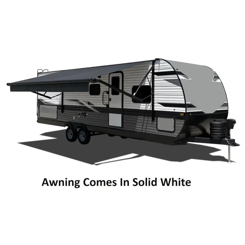 Velarium Patent-Pending Pitch Adjustment Lock Awning VR20001000A - White Solid Canopy Roll Tube 20